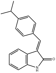 3-(4-isopropylbenzylidene)indolin-2-one,210303-05-2,结构式