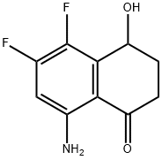 1(2H)-Naphthalenone, 8-amino-5,6-difluoro-3,4-dihydro-4-hydroxy- (9CI) Structure