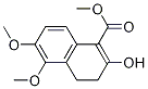 Methyl 2-hydroxy-5,6-diMethoxy-3,4-dihydronaphthalene-1-carboxylate,210352-10-6,结构式