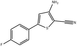 3-AMINO-2-CYANO-5-(4-FLUOROPHENYL)THIOPHENE Structure