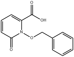 2-Pyridinecarboxylic acid, 1,6-dihydro-6-oxo-1-(phenylMethoxy)- Struktur