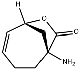 7-Oxabicyclo[4.2.1]non-4-en-8-one,1-amino-,(1S,6R)-(9CI) Structure
