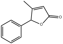 4-メチル-5-フェニル-2(5H)-フラノン 化学構造式
