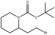 tert-butyl 2-(2-broMoethyl)piperidine-1-carboxylate 结构式