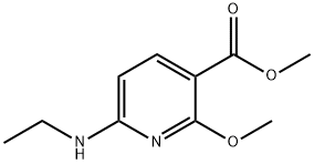 3-Pyridinecarboxylicacid,6-(ethylamino)-2-methoxy-,methylester(9CI) 结构式