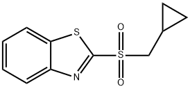 2-(CYCLOPROPYLMETHYLSULFONYL)BENZO[D]THIAZOLE,210704-81-7,结构式