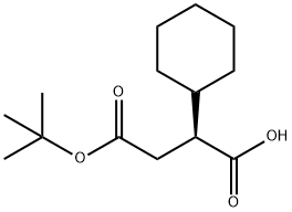 (S)-4-TERT-BUTOXY-2-CYCLOHEXYL-4-OXOBUTANOIC ACID Structure