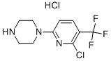 1-(6-chloro-5-(trifluoromethyl)pyridin-2-yl)piperazine hydrochloride 结构式
