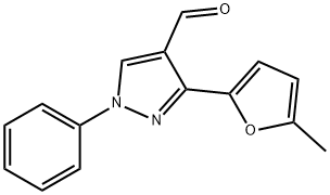 3-(5-甲基呋喃-2-基)-1-苯基-1H-吡唑-4-甲醛,210825-08-4,结构式