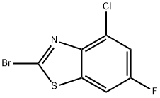 2-BROMO-4-CHLORO-6-FLUOROBENZOTHIAZOLE 结构式