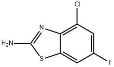 4-氯-6-氟-2-苯并噻唑胺 结构式