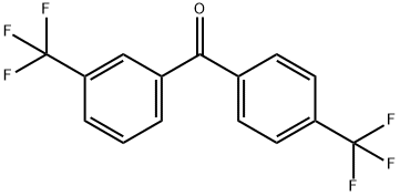 3,4'-BIS(TRIFLUOROMETHYL)BENZOPHENONE Struktur