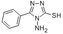 4-氨基-5-苯基-4H-三唑硫醇,21089-45-2,结构式