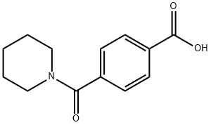 4-(1-哌啶基羰基)苯甲酸 结构式