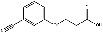 3-(3-Cyanophenoxy)propionic Acid Struktur