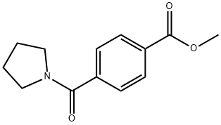 4-(1-PYRROLIDINYLCARBONYL)-,BENZOIC ACID METHYL ESTER Structure