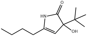 2H-Pyrrol-2-one, 5-butyl-3-(1,1-dimethylethyl)-1,3-dihydro-3-hydroxy- (9CI) Struktur