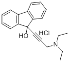 9-(3-(Diethylamino)-1-propynyl)fluoren-9-ol hydrochloride,2110-38-5,结构式