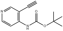 (3-乙炔基吡啶-4-基)氨基甲酸叔丁酯,211029-69-5,结构式