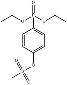 4-DIETHYLPHOSPHONO-(O-METHANESULFONYL)PHENOL 化学構造式