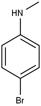 N-甲基对溴苯胺(4-溴-N-甲基苯胺),211060-12-7,结构式