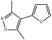 Isoxazole, 4-(2-furanyl)-3,5-dimethyl- (9CI) Structure