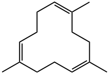 1,5,10-trimethylcyclododeca-1,5,9-triene  Structure