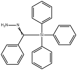 Triphenylsilyl(phenyl) ketone hydrazone 结构式