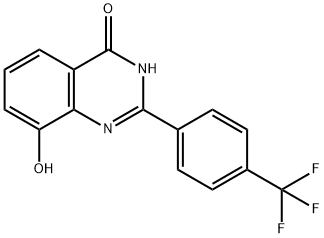 4(1H)-Quinazolinone,  8-hydroxy-2-[4-(trifluoromethyl)phenyl]-  (9CI) 结构式