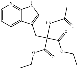Ethyl α-Acetamido-α-carbethoxy-β-(7-aza-3-indolyl)propionate 结构式