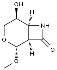 3-Oxa-7-azabicyclo[4.2.0]octan-8-one,5-hydroxy-2-methoxy-,(1R,2R,5S,6S)-(9CI) Structure