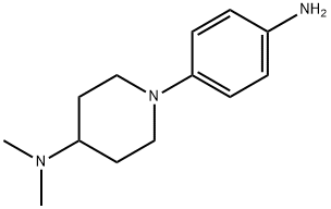 4-(N,N-二甲胺基哌啶基)苯胺 结构式