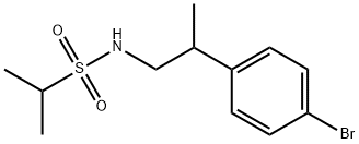 N-(2-(4-溴苯基)丙基)丙烷-2-磺酰胺, 211311-65-8, 结构式
