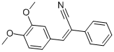 3-(3,4-ジメトキシフェニル)-2-フェニルアクリロニトリル 化学構造式