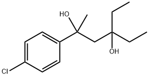 2-(p-Chlorophenyl)-4-ethyl-2,4-hexanediol Structure