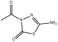 1,3,4-Thiadiazol-2(3H)-one, 3-acetyl-5-amino- (9CI),211388-16-8,结构式