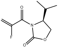 2-Oxazolidinone, 3-(2-fluoro-1-oxo-2-propenyl)-4-(1-methylethyl)-, (4S)- (9CI) 结构式