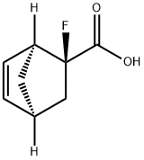 Bicyclo[2.2.1]hept-5-ene-2-carboxylic acid, 2-fluoro-, (1S,2S,4S)- (9CI) Struktur