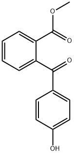 2-(4-ヒドロキシベンゾイル)安息香酸メチル 化学構造式