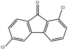 1,6-Dichloro-9H-fluoren-9-one,21147-93-3,结构式