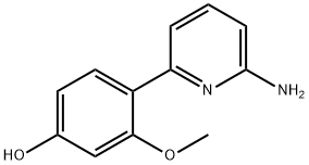 4-(6-氨基-吡啶)-3-甲氧基苯酚 结构式