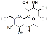 4-O-(2-乙酰氨基-2-脱氧-3-B-D-D-吡喃葡萄糖基)核糖醇,21150-24-3,结构式