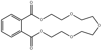 3,4,6,7,9,10,12,13-Octahydro-2,5,8,11,14-benzopentaoxacycloheptadecin-1,15-dione 结构式