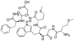 (3S)-3-[[(2S)-2-[[(2S)-2-[[2-[[(2S)-2-amino-4-methylsulfanyl-butanoyl] amino]acetyl]amino]-3-(1H-indol-3-yl)propanoyl]amino]-4-methylsulfanyl -butanoyl]amino]-3-[[(1S)-1-carbamoyl-2-phenyl-ethyl]carbamoyl]propano ic acid Structure