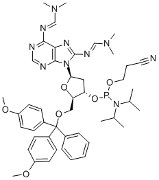 8-AMINO-DA CEP|5'-O-[二(4-甲氧基苯基)苯基甲基]-2'-脱氧-N-[(二甲基氨基)亚甲基]-8-[[(二甲基氨基)亚甲基]氨基]腺苷 3'-[2-氰基乙基 二(异丙基)氨基亚磷酸酯]