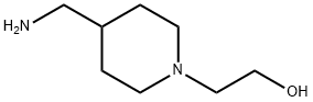 2-[4-(氨甲基)哌啶-1-基]乙醇,21168-72-9,结构式