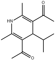 3,5-Diacetyl-1,4-dihydro-4-isopropyl-2,6-dimethylpyridine Struktur