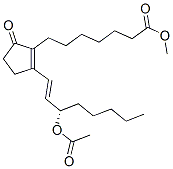 (13E,15S)-15-(Acetyloxy)-9-oxo-8(12),13-prostadien-1-oic acid methyl ester Structure