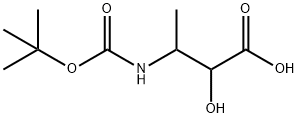 Butanoic acid, 3-[[(1,1-dimethylethoxy)carbonyl]amino]-2-hydroxy- (9CI) 结构式
