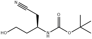 Carbamic acid, [(1R)-1-(cyanomethyl)-3-hydroxypropyl]-, 1,1-dimethylethyl Struktur